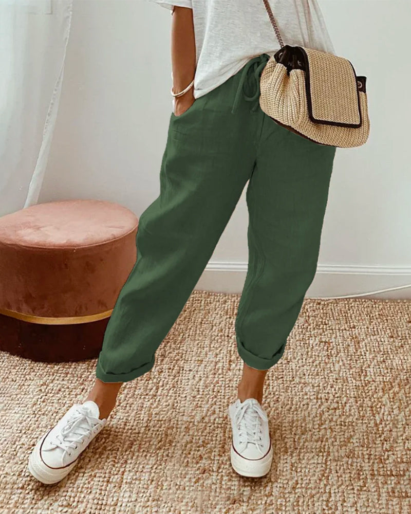 Chloe | Casual linen trousers