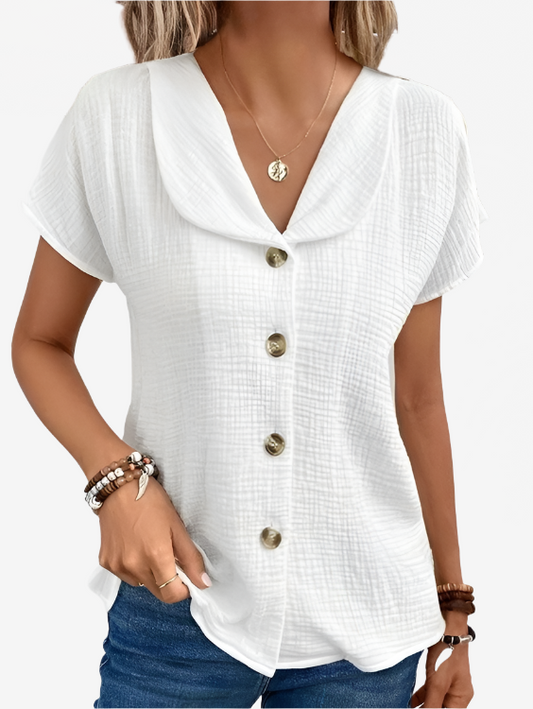 Chloe | Blouse in cotton and linen