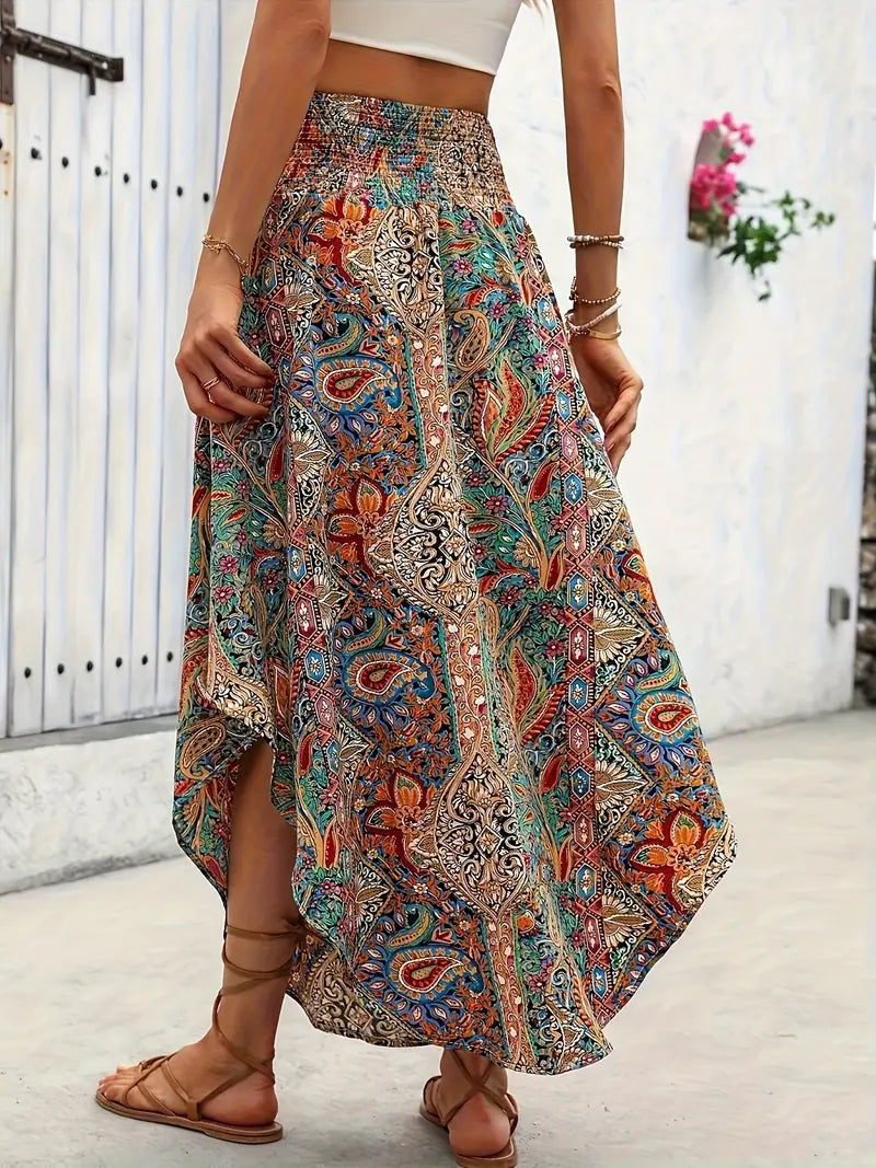 Chloe | Coloured boho skirt