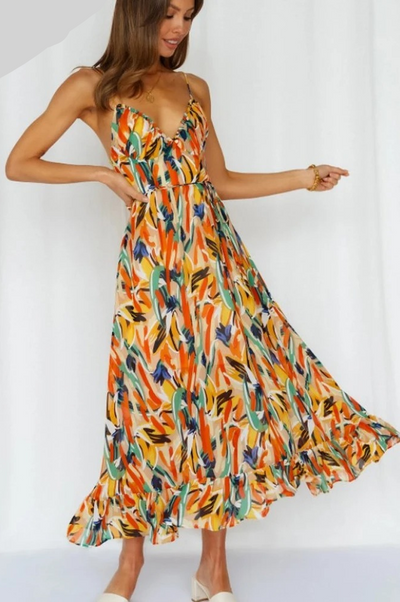 Chloe | Colourful summer dress