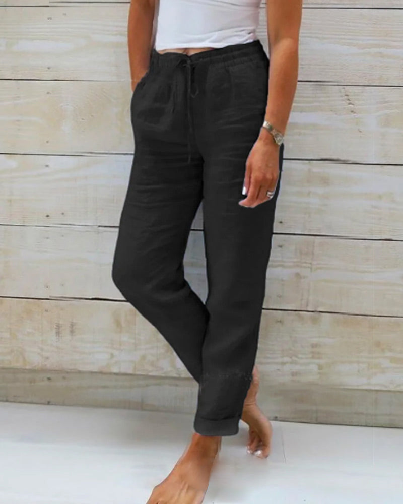 Chloe | Comfortable linen trousers