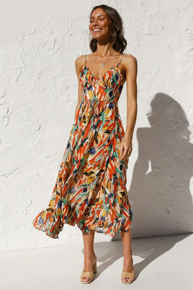 Chloe | Colourful summer dress