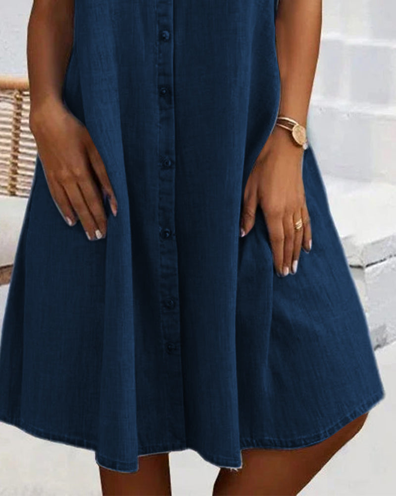 Chloe | Casual denim shirt dress