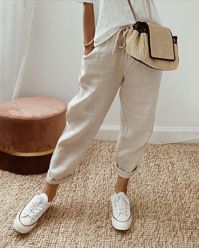 Chloe | Casual linen trousers