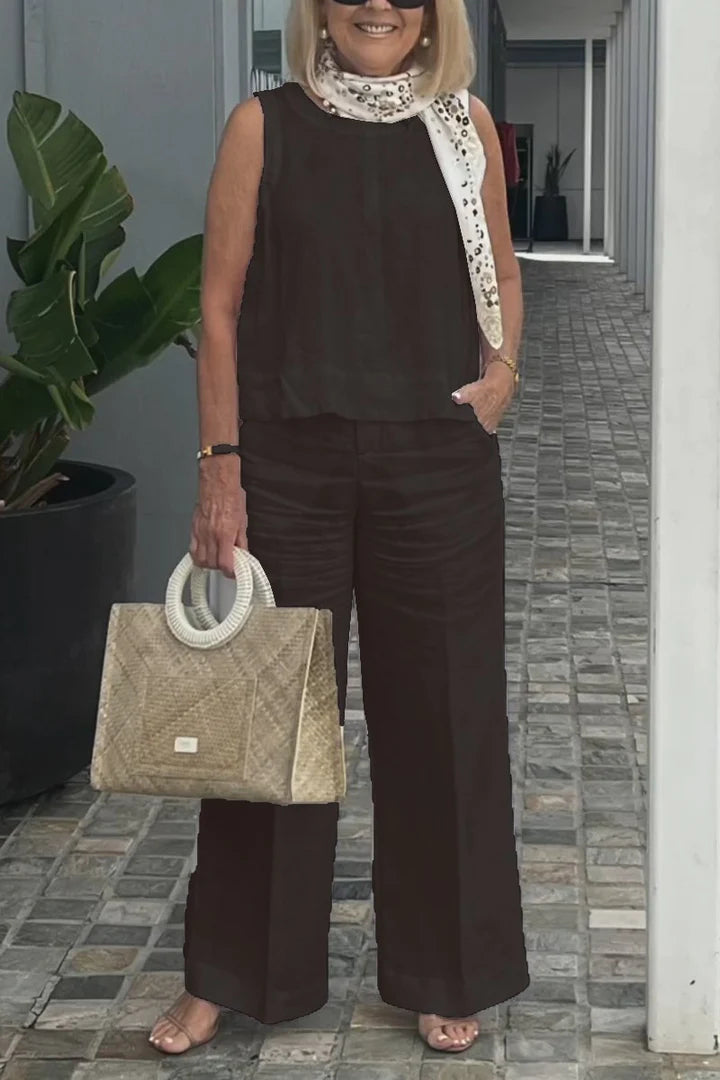 Chloe | Two-piece linen set