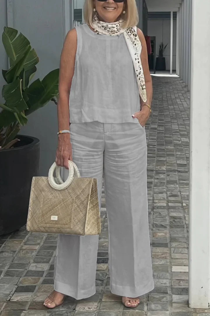 Chloe | Two-piece linen set