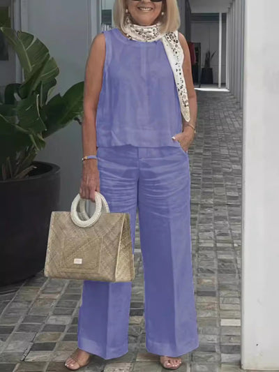 Chloe | Two-piece linen set