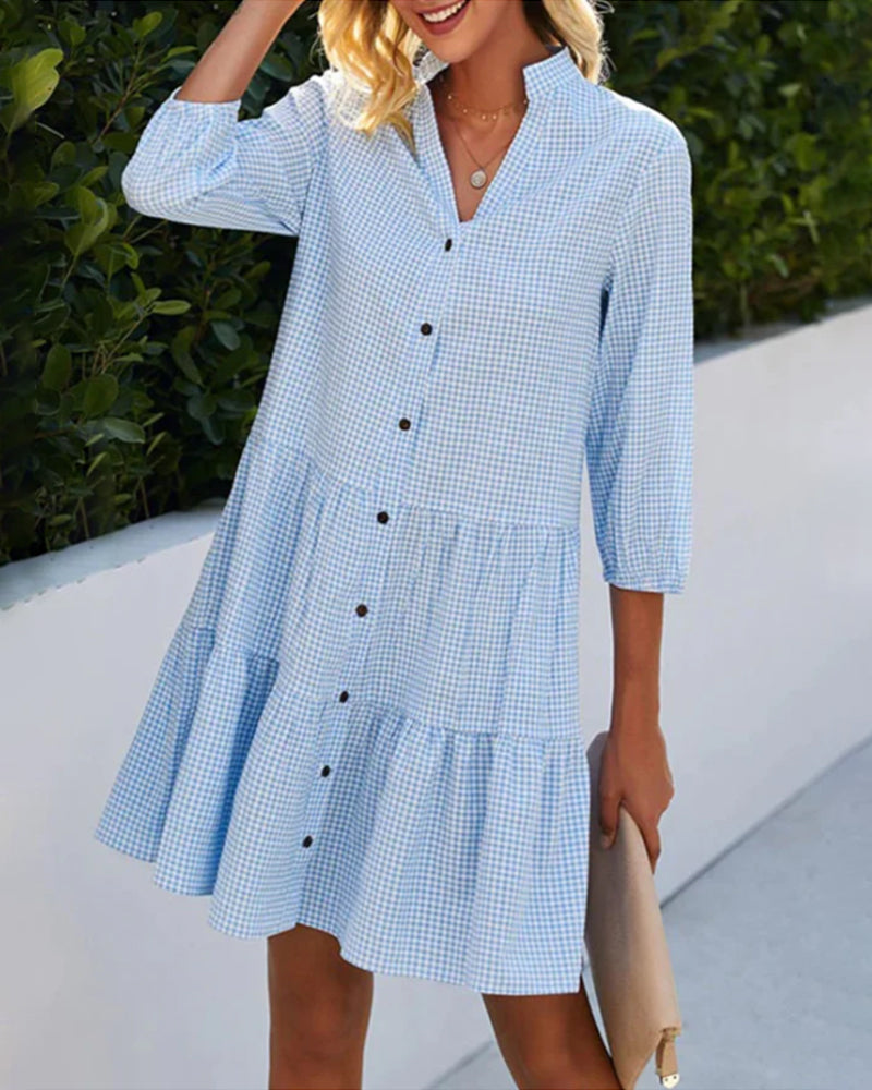 Chloe | Checkered summer dress