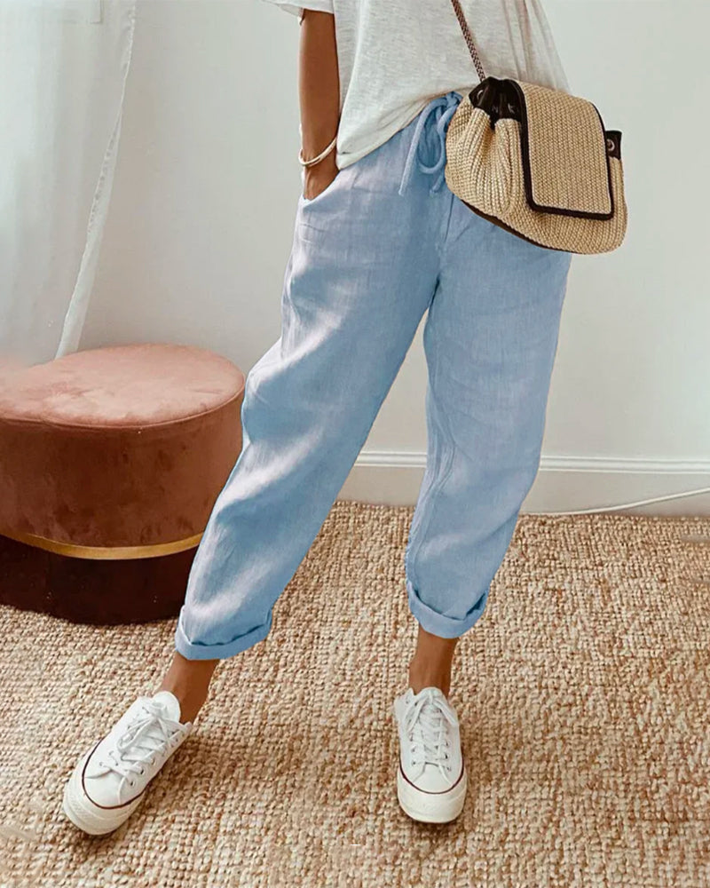 Chloe | Casual linen trousers