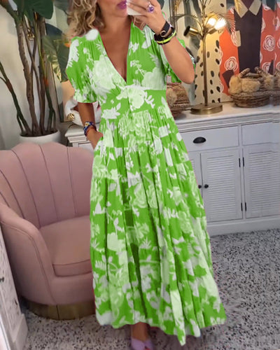 Chloe | Flower dress with pockets