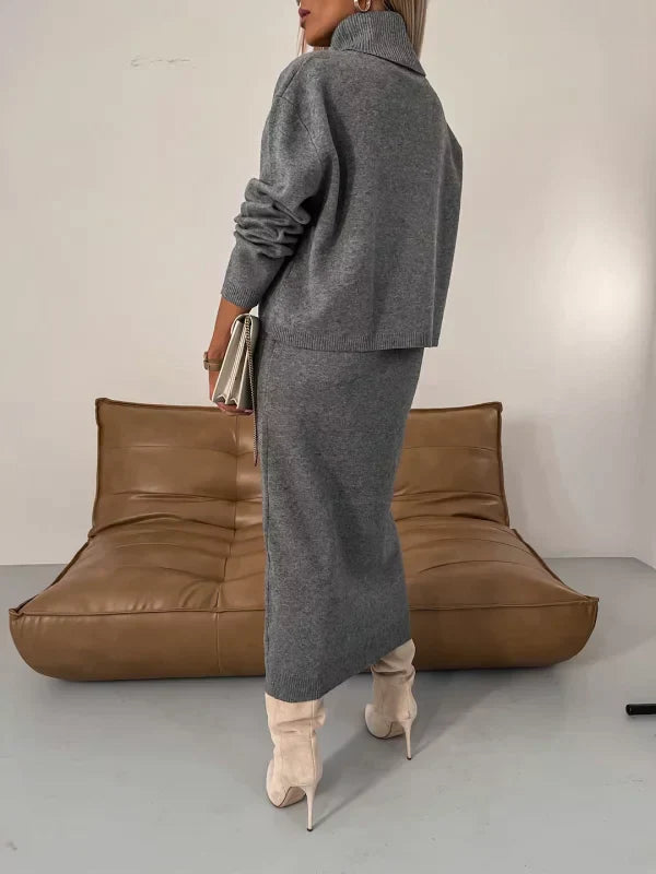Chloe | Warm dress with turtleneck set