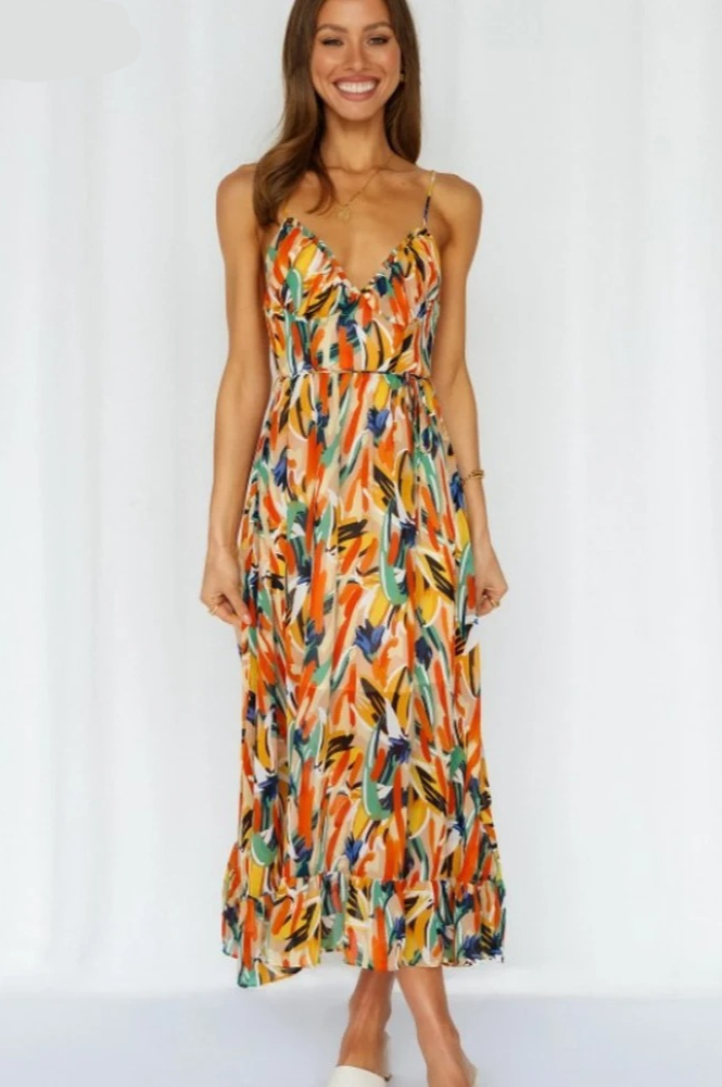 Chloe | Colourful summer dress