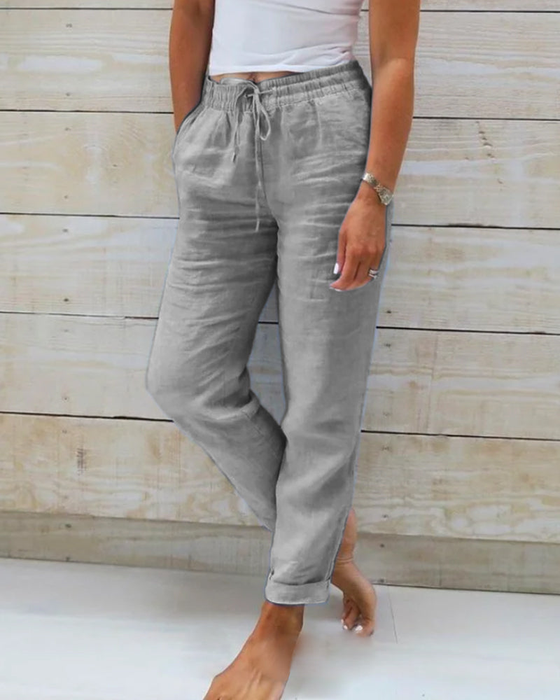 Chloe | Comfortable linen trousers