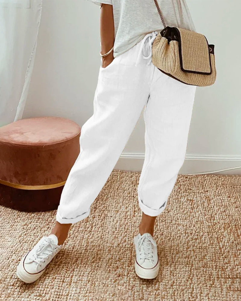 Chloe | Casual linen trousers