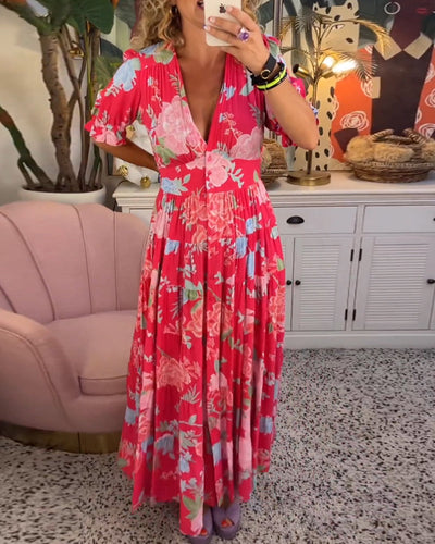 Chloe | Flower dress with pockets