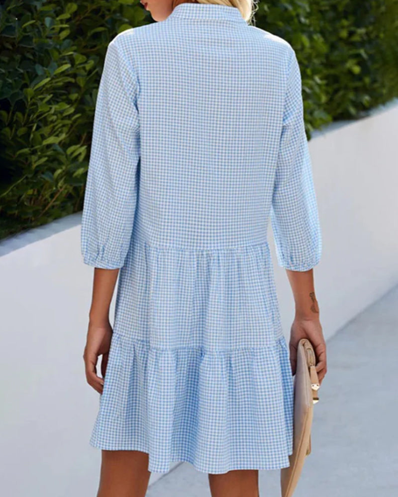 Chloe | Checkered summer dress