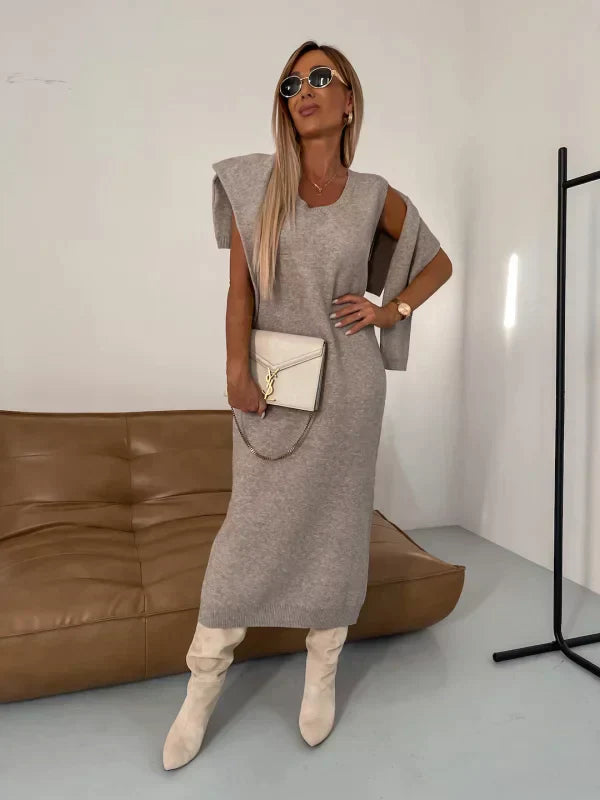 Chloe | Warm dress with turtleneck set