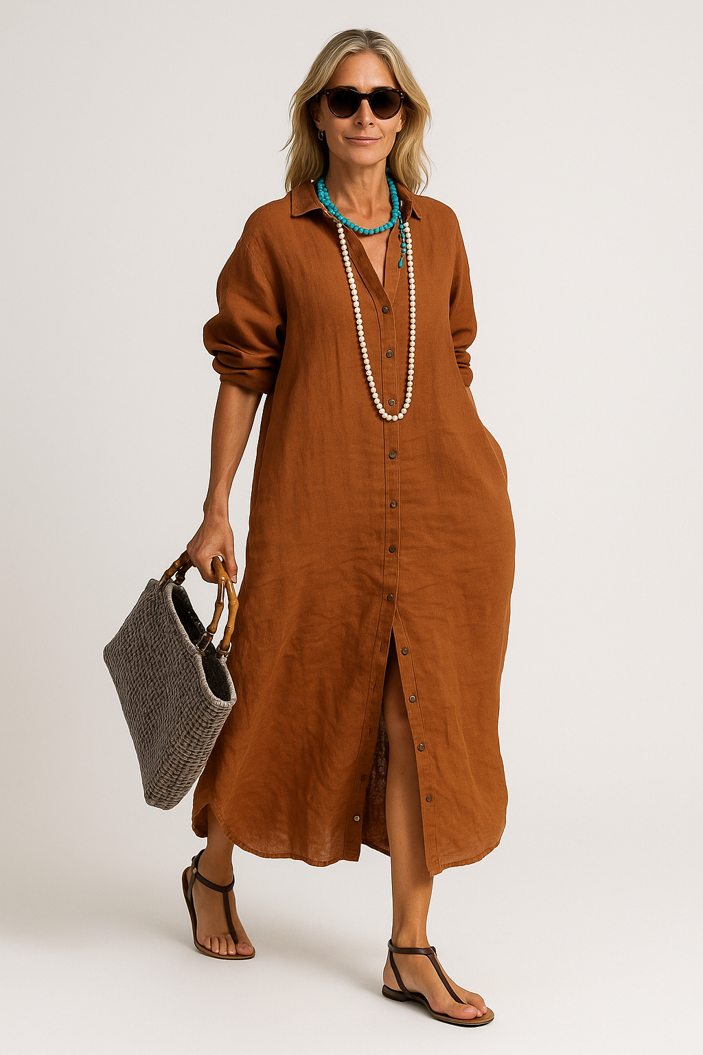 Chloe | Loose linen dress