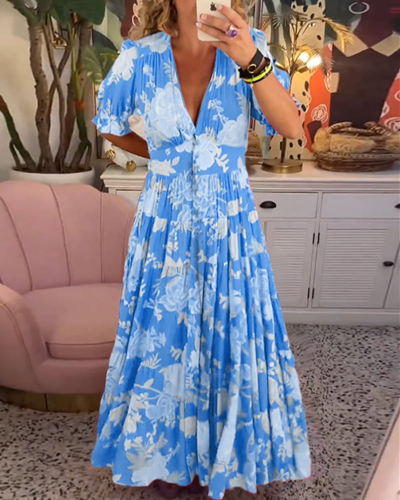 Chloe | Flower dress with pockets