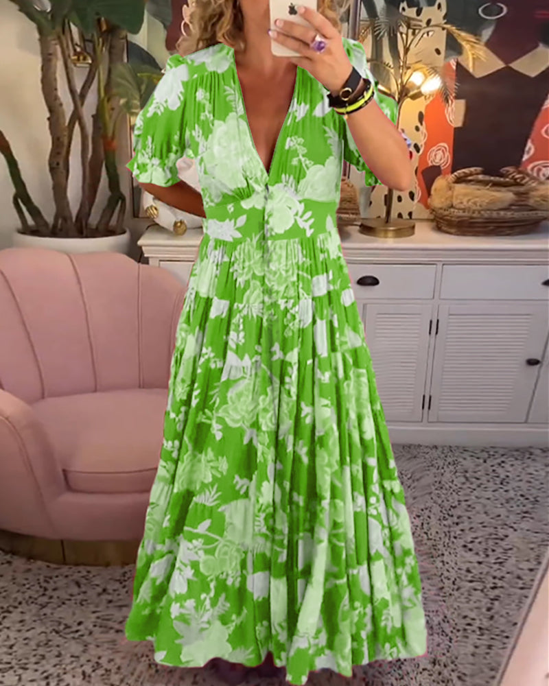 Chloe | Flower dress with pockets