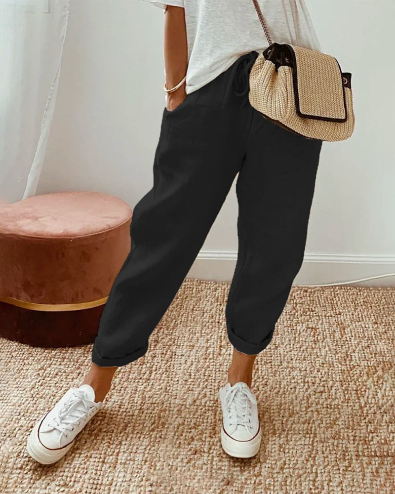 Chloe | Casual linen trousers