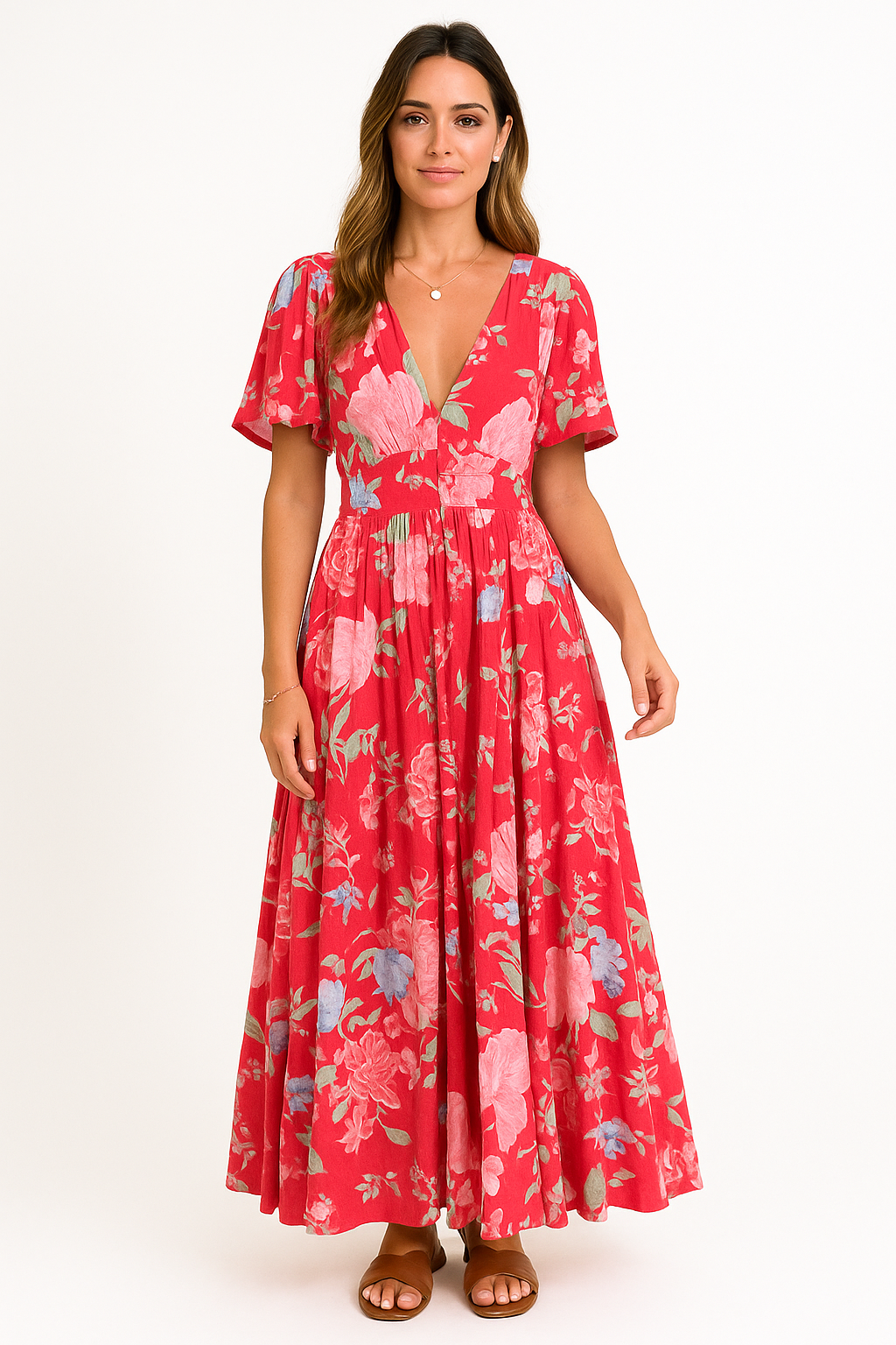 Chloe | Flower dress with pockets