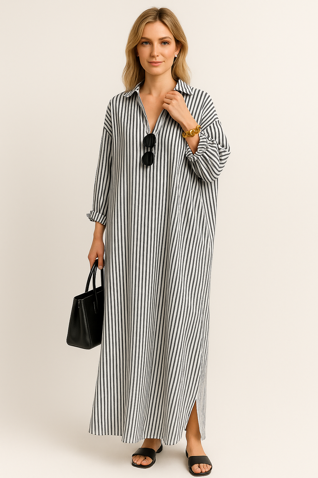 Chloe | Relaxed oversized shirt dress