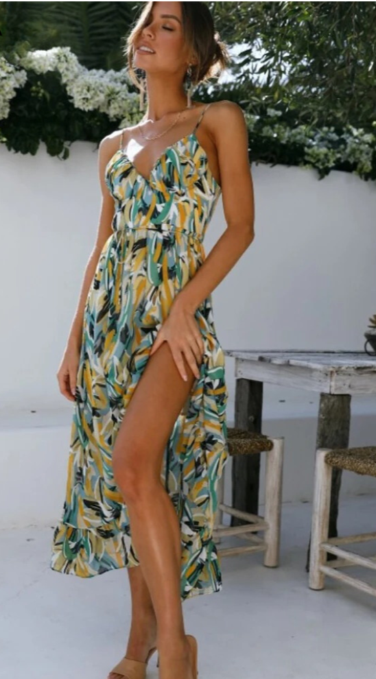 Chloe | Colourful summer dress