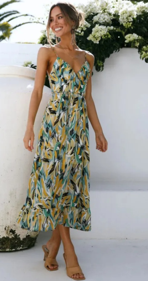Chloe | Colourful summer dress