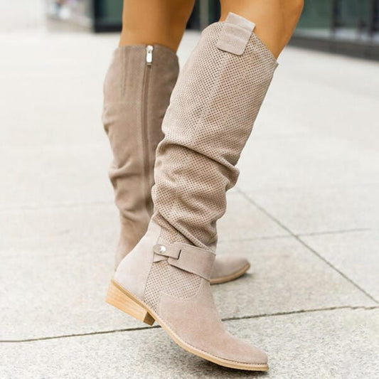 Chloe  | Suede high-knee boots