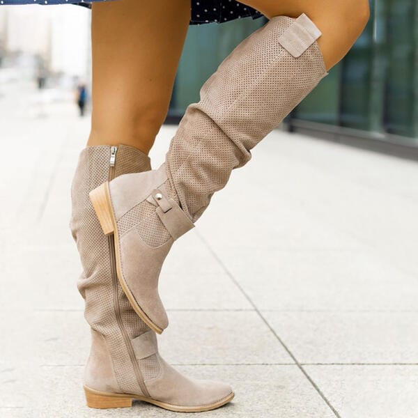 Chloe  | Suede high-knee boots