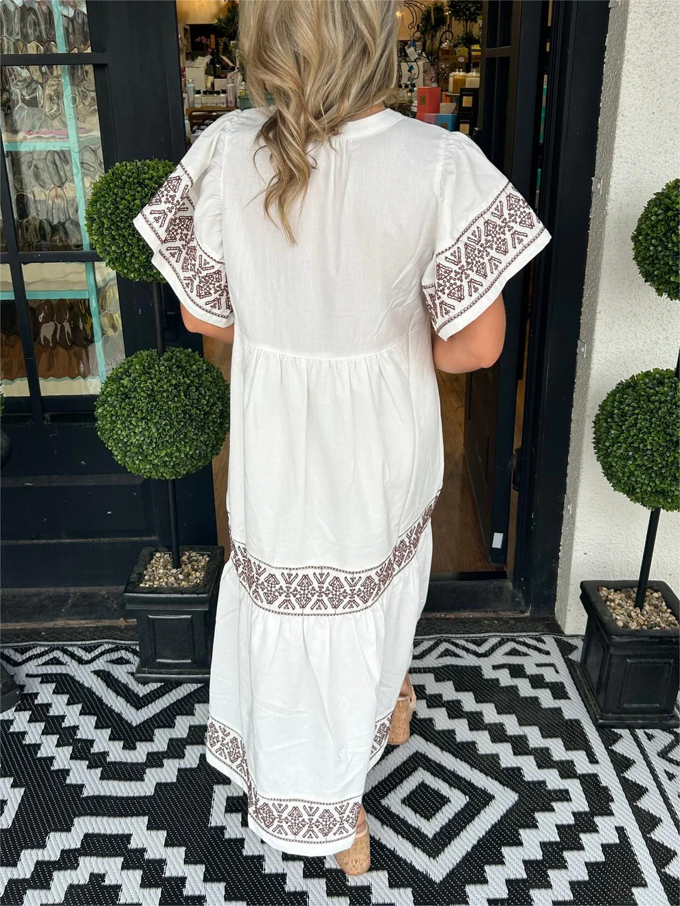 Chloe | Flowing boho dress with V-neck