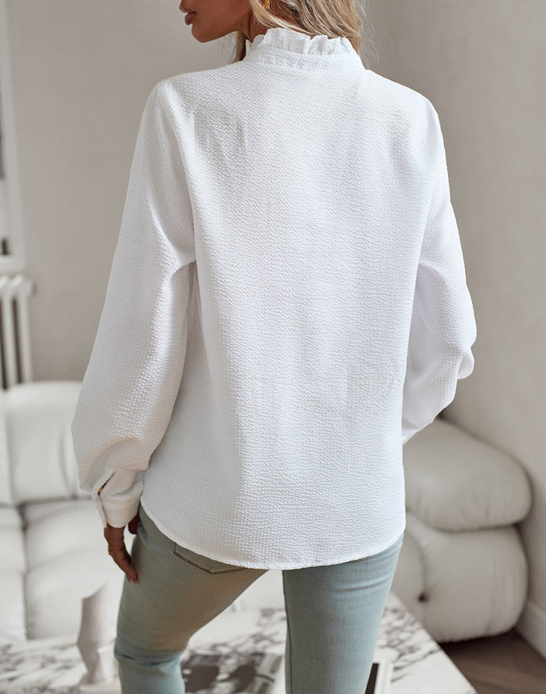 Chloe | Blouse with ruffles