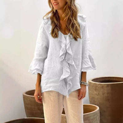 Chloe | Luxury ruffled blouse