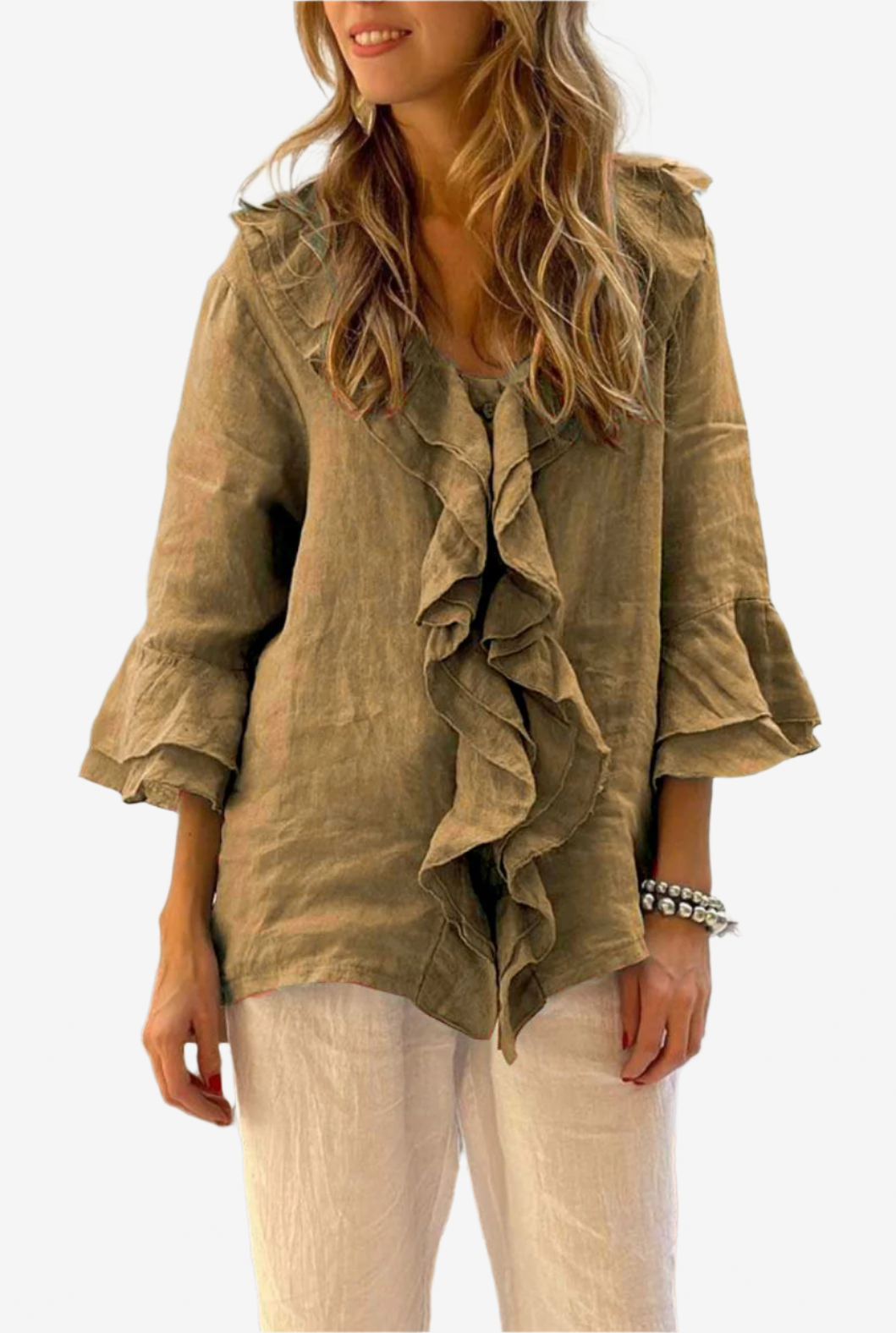 Chloe | Luxury ruffled blouse