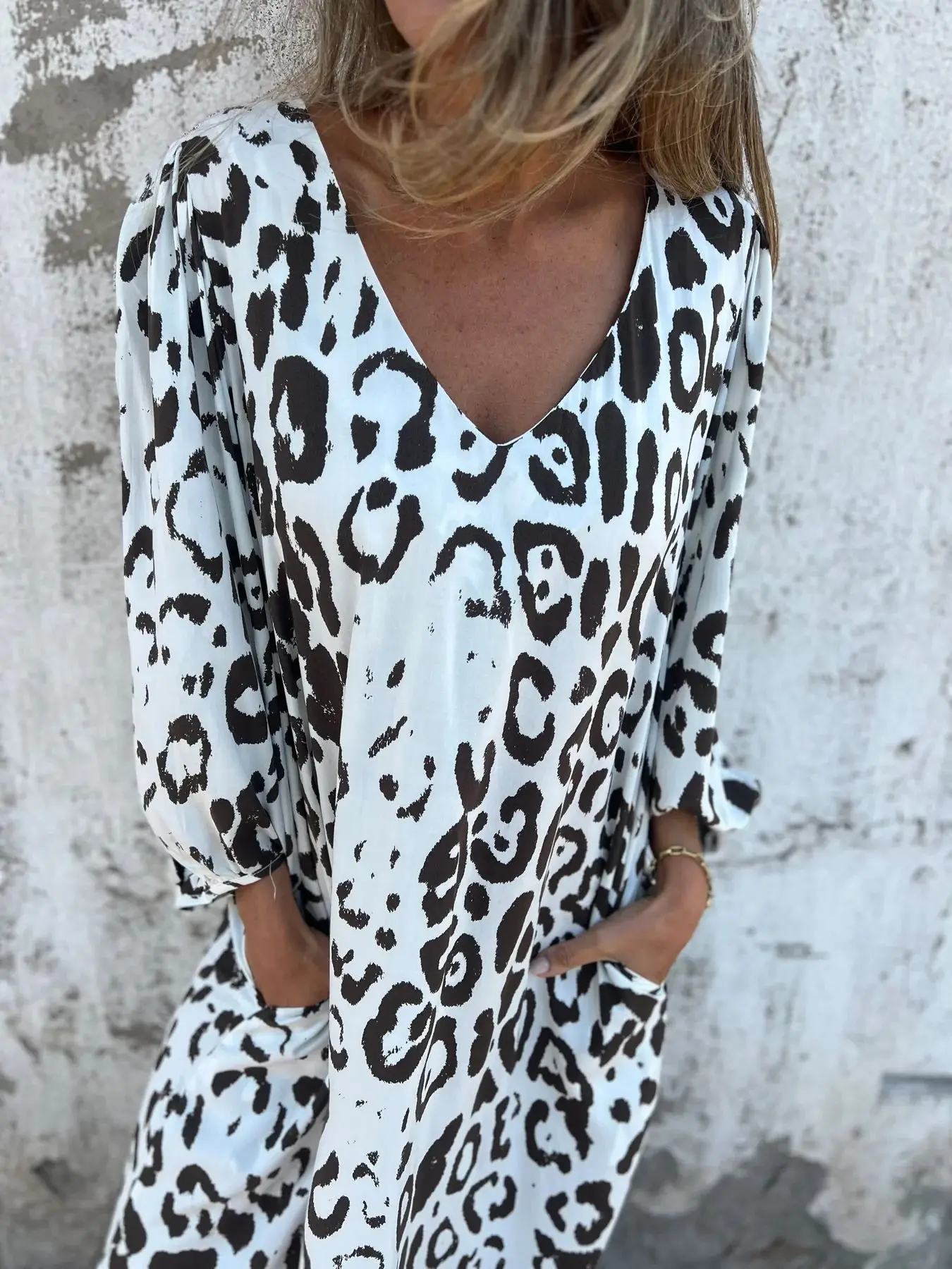 Chloe | Summer dress with leopard print