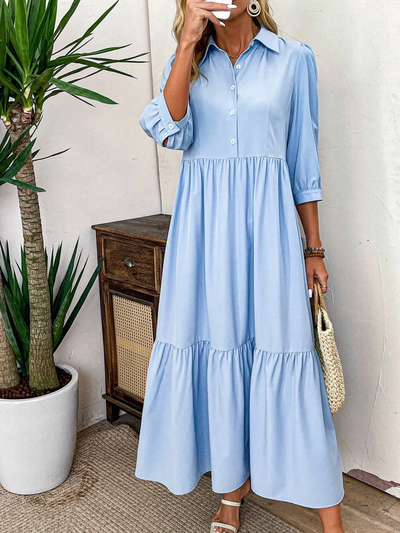 Chloe | Flowing shirt dress