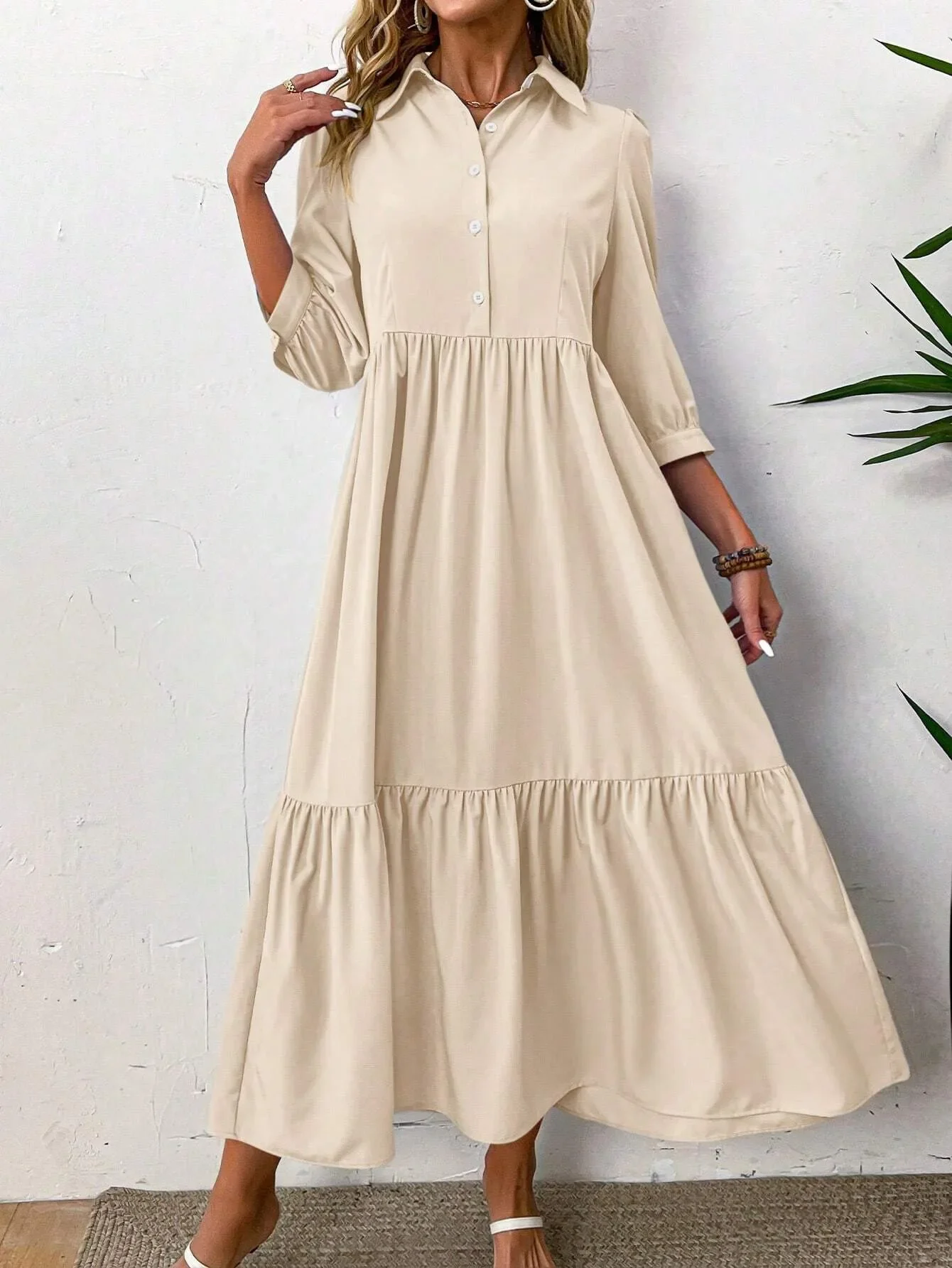 Chloe | Flowing shirt dress
