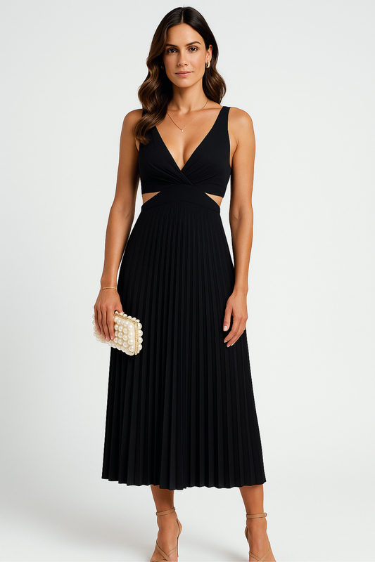 Chloe | Flowy pleated dress