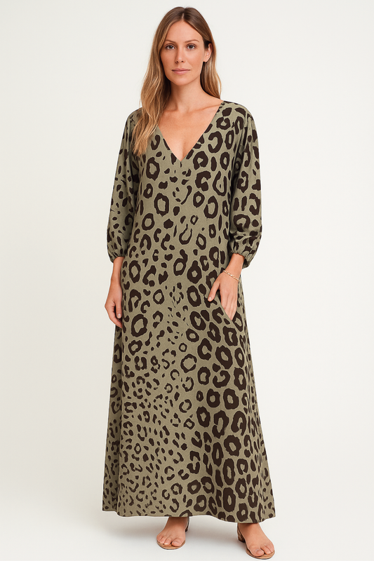 Chloe | Summer dress with leopard print