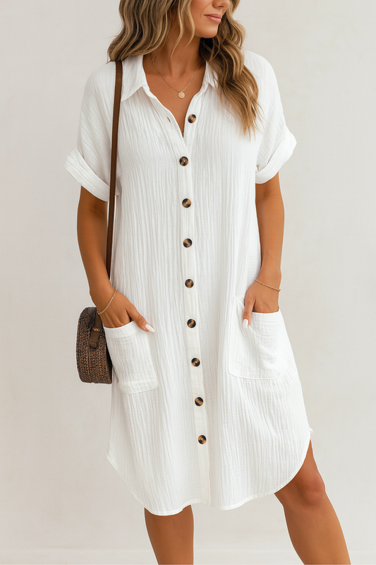 Chloe | Oversized shirt dress