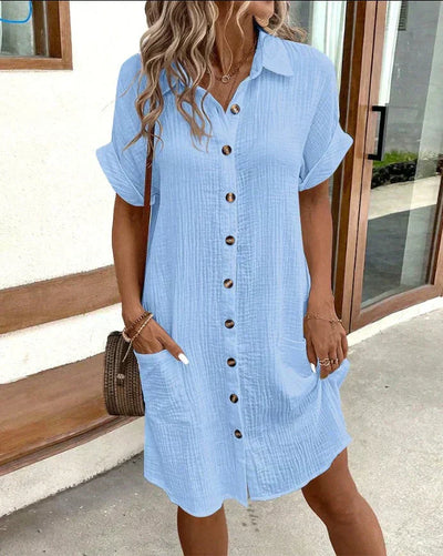Chloe | Oversized shirt dress