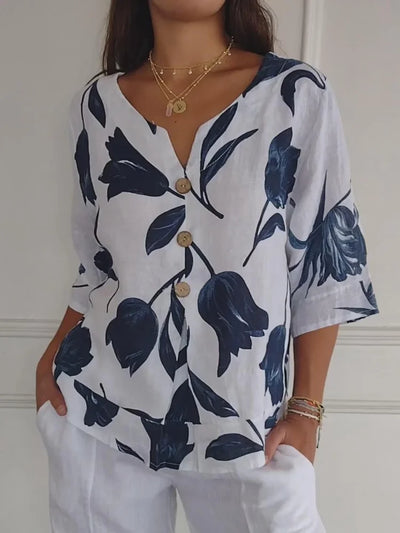 Chloe | Blouse with flowers