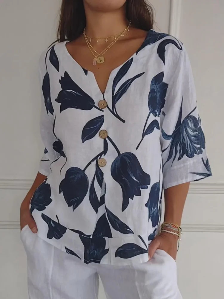 Chloe | Blouse with flowers