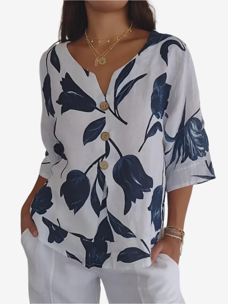 Chloe | Blouse with flowers