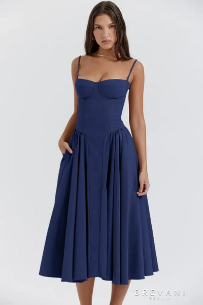 Chloe | Midi corset dress