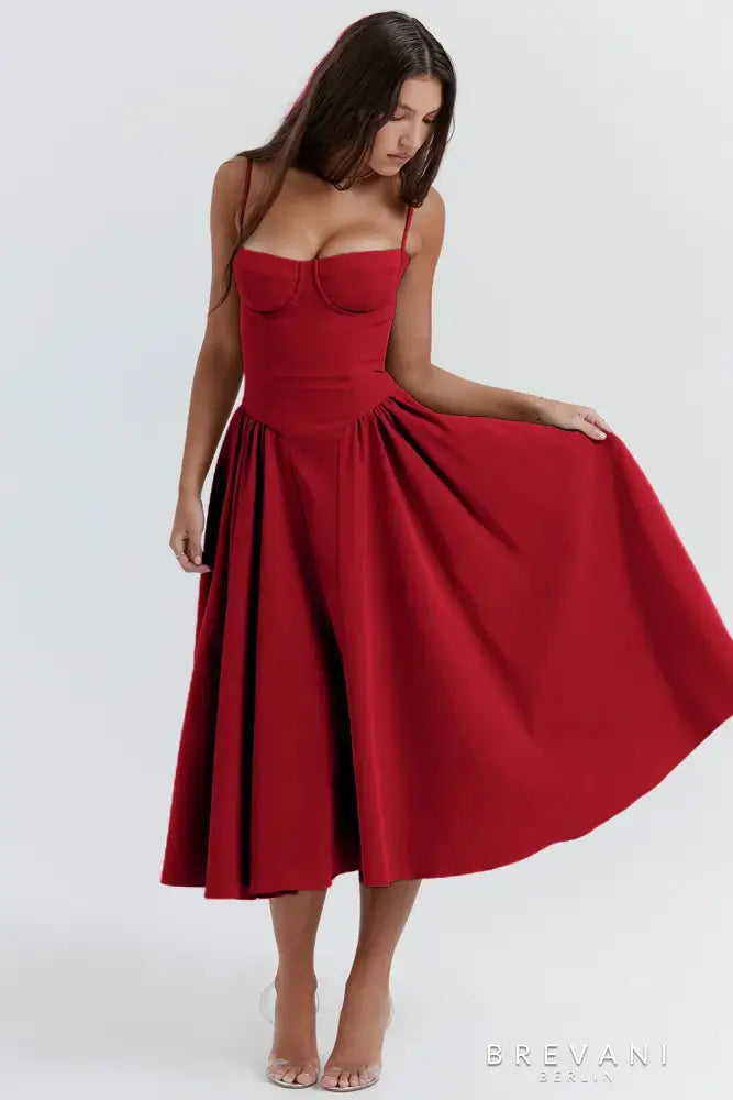 Chloe | Midi corset dress
