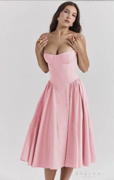 Chloe | Midi corset dress