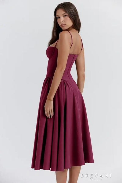 Chloe | Midi corset dress