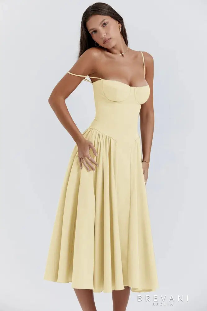Chloe | Midi corset dress
